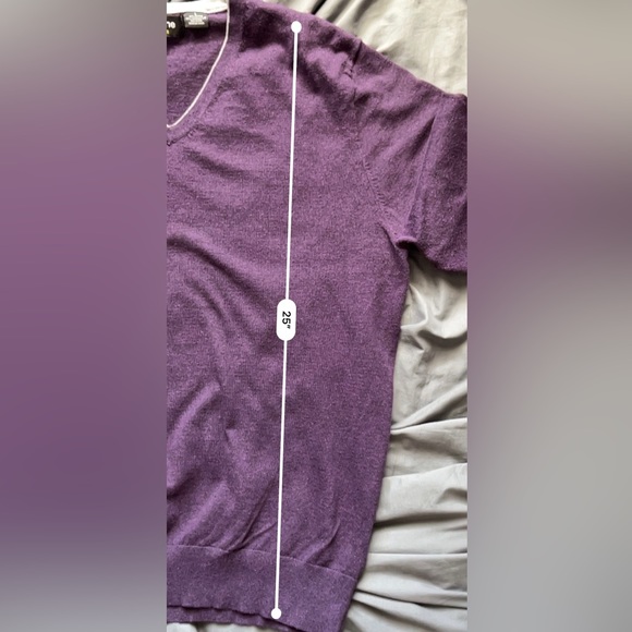 Large Claiborne Performance V-neck long sleeve sweater - Picture 4 of 5